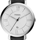 Fossil Jacqueline Quartz White Dial Black Leather Strap Watch for Women - ES3972 Authentic Buy Shop Now