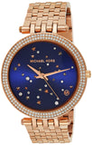 Michael Kors Darci Blue Dial Rose Gold Steel Strap Watch for Women - MK3728 Authentic Buy Shop Now