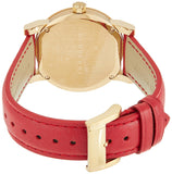 Burberry The City Gold Dial Red Leather Strap Watch for Women - BU9140 Authentic Buy Shop Now