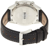 Hugo Boss Aero Chronograph Black Dial Black Leather Strap Watch for Men - 1513770 Authentic Buy Shop Now