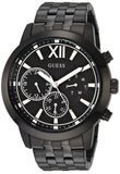 Guess Horizon Chronograph Black Dial Black Steel Strap Watch For Men - W0379G2 Authentic Buy Shop Now
