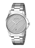 Gucci G Timeless Quartz Silver Dial Silver Steel Strap Watch For Women - YA126459 Authentic Buy Shop Now