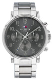 Tommy Hilfiger Chronograph Grey Dial Silver Steel Strap Watch for Men - 1710382 Authentic Buy Shop Now