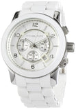 Michael Kors Oversize White Dial White Steel Strap Watch for Men - MK8108 Authentic Buy Shop Now