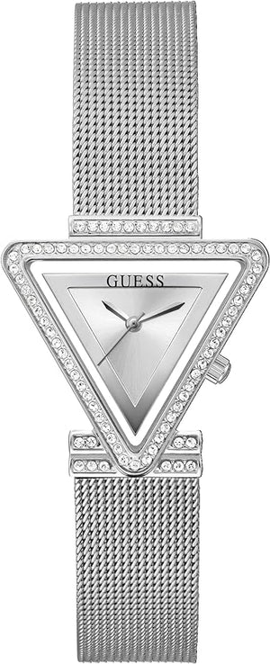 Guess Fame Diamonds Silver Dial Silver Mesh Bracelet Watch for Women - GW0508L1 Authentic Buy Shop Now