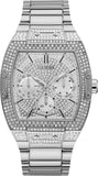 Guess Phoenix Multifunction Crystals Silver Dial Silver Steel Strap Watch For Men - GW0094G1 Authentic Buy Shop Now