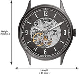 Fossil Forrester Automatic Skeleton Grey Dial Brown Leather Strap Watch for Men - ME3178 Authentic Buy Shop Now
