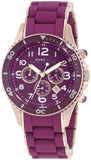 Marc Jacobs Rock Chronograph Purple Dial Purple Silicone Strap Watch for Women - MBM2576 Authentic Buy Shop Now