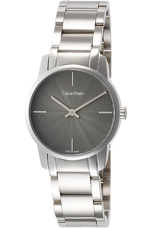 Calvin Klein City Grey Dial Silver Steel Strap Watch for Women - K2G23144 Authentic Buy Shop Now