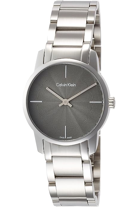 Calvin Klein City Grey Dial Silver Steel Strap Watch for Women - K2G23144 Authentic Buy Shop Now