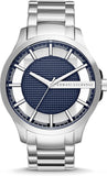 Armani Exchange Hampton Chronograph Blue Dial Silver Steel Strap Watch For Men - AX2178 Authentic Buy Shop Now