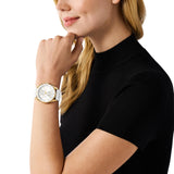 Michael Kors Hadyn Chronograph White Dial White Rubber Strap Watch for Women - MK7484 Authentic Buy Shop Now