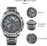 Tommy Hilfiger Decker Quartz Black Dial Black Steel Strap Watch for Men - 1791347 Authentic Buy Shop Now