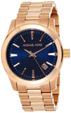 Michael Kors Runway Blue Dial Rose Gold Stainless Steel Strap Watch for Women - MK7065 Authentic Buy Shop Now
