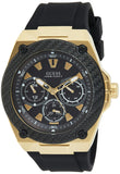 Guess Legacy Black Dial Black Rubber Strap Watch for Men - W1049G5 Authentic Buy Shop Now