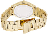 Michael Kors Slim Runway Gold Dial Gold Steel Strap Watch for Women - MK3590 Authentic Buy Shop Now