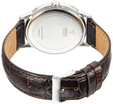 Guess Wafer Analog Blue Dial Brown Leather Strap Watch For Men - W0496G2 Authentic Buy Shop Now