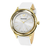 Swarovski Octea Nova Quartz White Dial White Leather Strap Watch for Women - 5295337 Authentic Buy Shop Now