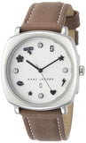 Marc Jacobs Mandy Silver Dial Brown Leather Strap Watch for Women - MJ1563 Authentic Buy Shop Now