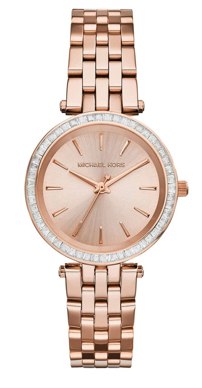 Michael Kors Darci Rose Gold Dial Rose Gold Stainless Steel Strap Watch for Women - MK3366 Authentic Buy Shop Now