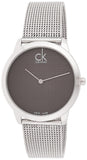 Calvin Klein Minimalist Black Dial Silver Mesh Bracelet Watch for Men - K3M2112X Authentic Buy Shop Now