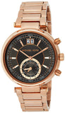 Michael Kors Sawyer Rose Gold Dial Rose Gold Steel Strap Watch for Women - MK6226 Authentic Buy Shop Now
