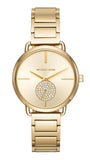 Michael Kors Portia Gold Dial Gold Steel Strap Watch for Women - MK3639 Authentic Buy Shop Now