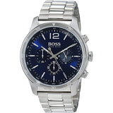 Hugo Boss Professional Chronograph Blue Dial Silver Steel Strap Watch for Men - 1513527 Authentic Buy Shop Now