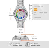 Michael Kors Raquel Three-Hand Crystals Silver Dial Silver Steel Strap Watch For Women - MK7365LE Authentic Buy Shop Now