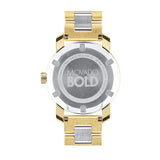 Movado Bold Silver Dial Two Tone Steel Strap Watch for Women - 3600129 Authentic Buy Shop Now