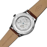 Fossil Forrester Automatic Skeleton Grey Dial Brown Leather Strap Watch for Men - ME3178 Authentic Buy Shop Now