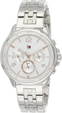 Tommy Hilfiger Harper Chronograph White Dial Silver Steel Strap Watch For Women - 1782222 Authentic Buy Shop Now