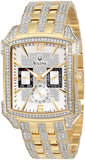 Bulova Crystal Chronograph White Dial Two Tone Steel Strap Watch for Men - 98C109 Authentic Buy Shop Now