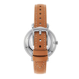 Fossil Jacqueline Three Hand Date Luggage Blue Dial Brown Leather Strap Watch for Women - ES4274 Authentic Buy Shop Now