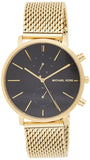 Michael Kors Jaryn Black Dial Gold Steel Strap Watch for Men - MK8503 Authentic Buy Shop Now