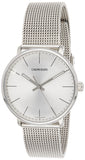 Calvin Klein White Dial Silver Mesh Bracelet Watch for Women - K8M21126 Authentic Buy Shop Now