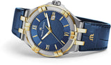 Maurice Lacroix Aikon Blue Dial Blue Leather Strap Watch for Men - AI1008-PVY11-432-1 Authentic Buy Shop Now