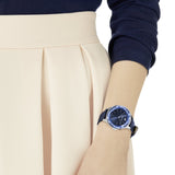 Swarovski Octea Nova Blue Dial Blue Leather Strap Watch for Women - 5295349 Authentic Buy Shop Now