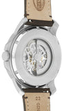 Fossil Grant Automatic Skeleton Black Dial Brown Leather Strap Watch for Men - ME3100 Authentic Buy Shop Now