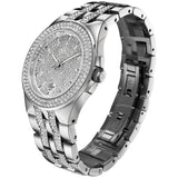 Bulova Crystal Pave Silver Dial Silver Steel Strap Watch for Men - 96B235 Authentic Buy Shop Now