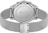 Hugo Boss Associate Black Dial Silver Mesh Bracelet Watch for Men - 1513805 Authentic Buy Shop Now