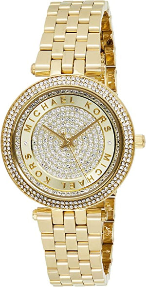Michael Kors Darci Gold Dial Gold Steel Strap Watch for Women - MK3445 Authentic Buy Shop Now