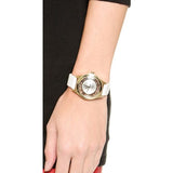 Marc Jacobs Henry Skeleton White Dial White Leather Strap Watch for Women - MBM1339 Authentic Buy Shop Now