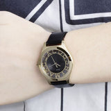 Marc Jacobs Henry Skeleton Black Dial Black Leather Strap Watch for Women - MBM1340 Authentic Buy Shop Now