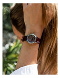 Tissot Carson Premium Lady Maroon Dial Maroon Leather Strap Watch For Women - T122.210.16.373.00 Authentic Buy Shop Now
