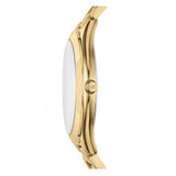 Michael Kors Slim Runway Black Dial Gold Steel Strap Watch for Women - MK3803 Authentic Buy Shop Now