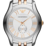 Emporio Armani Classic Quartz Silver Dial Two Tone Steel Strap Watch For Men - AR1824 Authentic Buy Shop Now