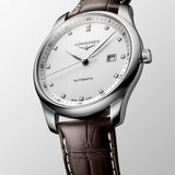 Longines Master Collection Automatic 40mm White Dial Brown Leather Strap Watch for Men - L2.793.4.77.3 Authentic Buy Shop Now