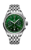 Breitling Premier B01 Chronograph 42 Green Dial Silver Steel Strap Watch for Men - AB0145371L1A1 Authentic Buy Shop Now