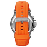 Michael Kors Dylan Chronograph Grey Dial Orange Rubber Strap Watch for Men - MK8296 Authentic Buy Shop Now